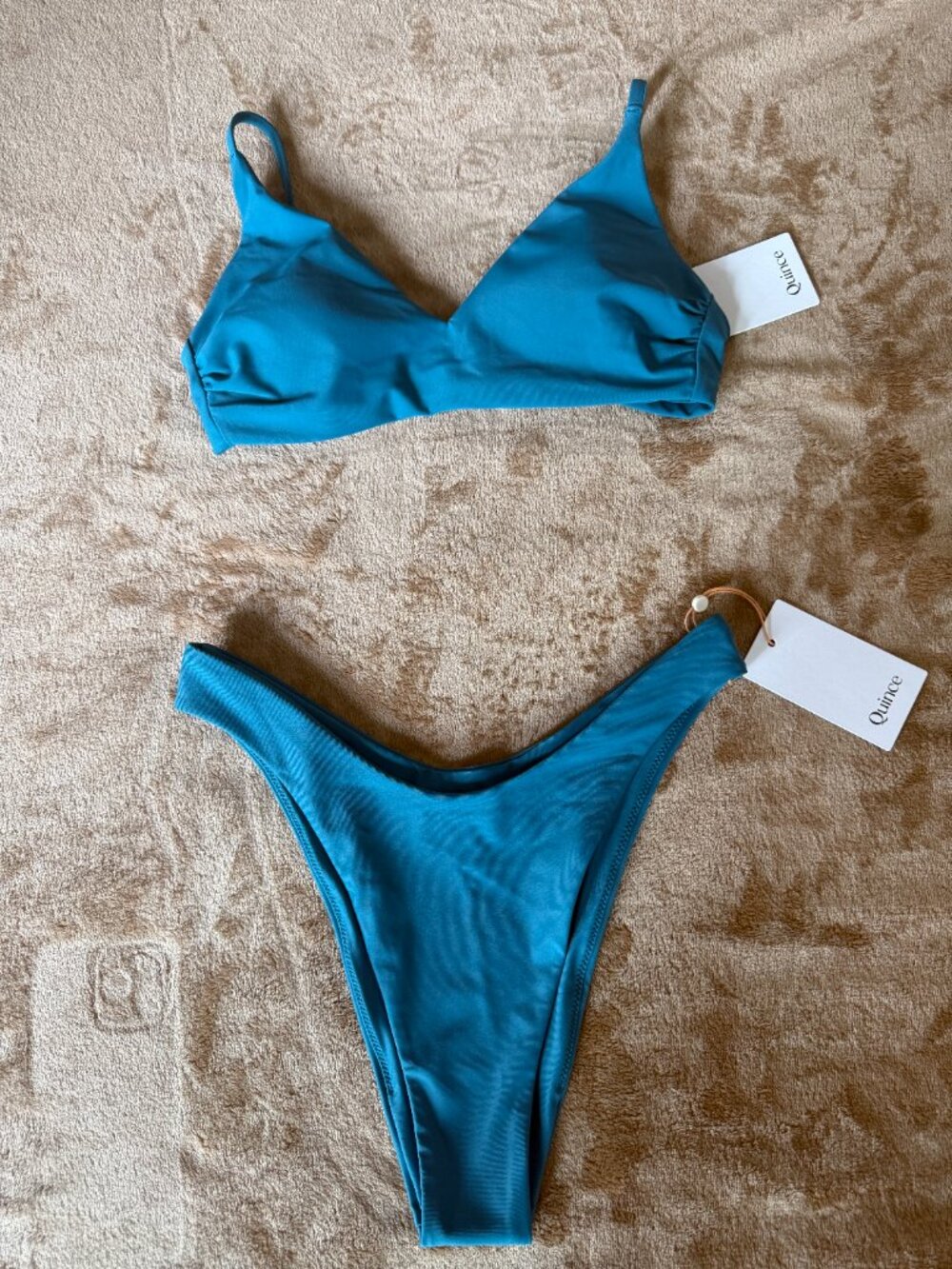 Quince Italian Bikini Set Blue - Small